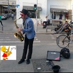 Saxophoniste à Rotshild 12. סקסופוניה לרוטשילד והרצל